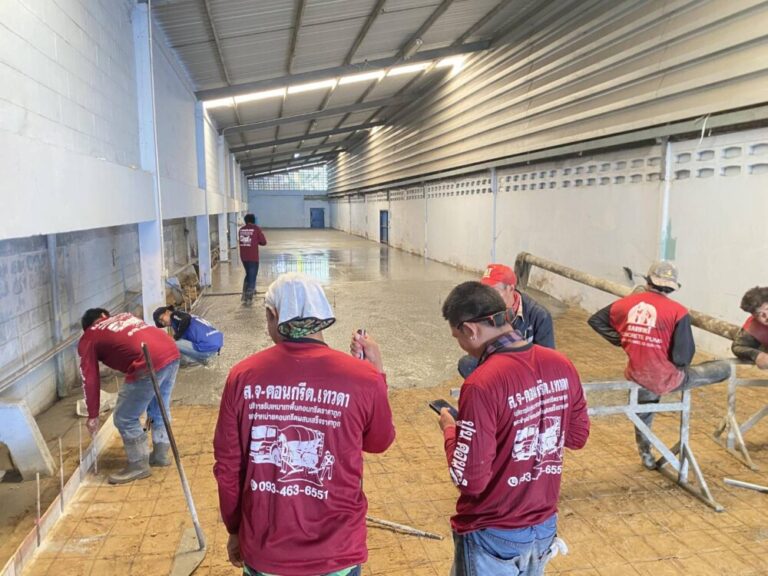 เทพื้นคอนกรีตคลองสามวา