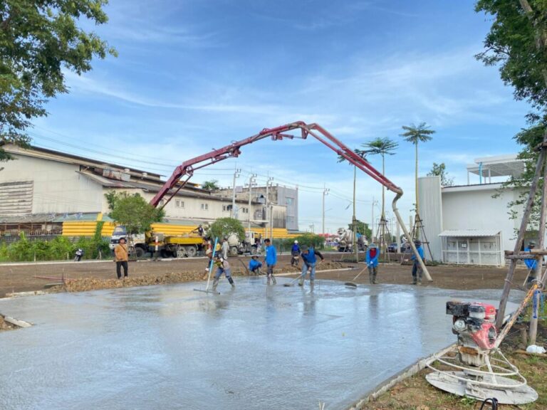 เทพื้นคอนกรีตนวนคร