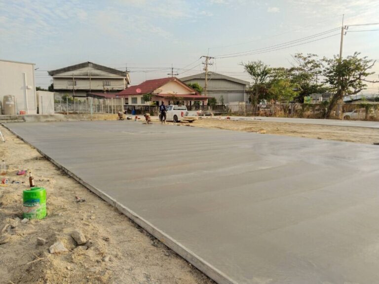 เทพื้นคอนกรีตรังสิต