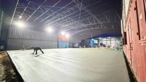 เทพื้นคอนกรีตลาดกระบัง